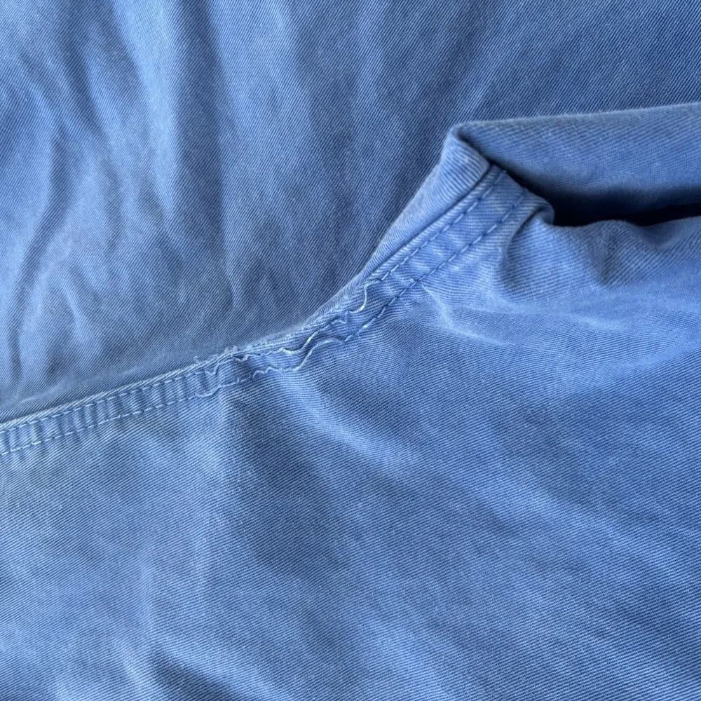 Abercrombie & Fitch Men's Bright Blue Khaki Preppy Button Fly Shorts Size 34